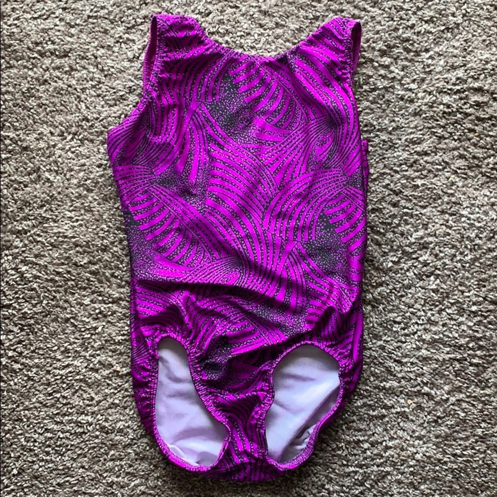 Girls Motionwear Gymnastics Leotard Medium 8-10